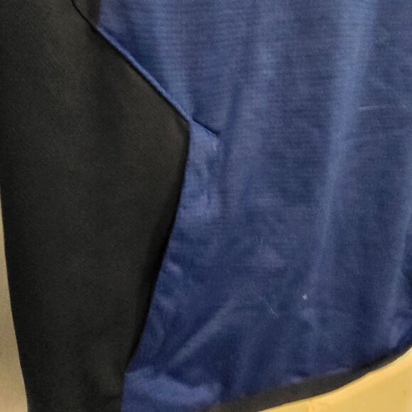 Under Armour High Neck Hooded Sweatshirt Size Large Blue Hoodie - Picture 5 of 6